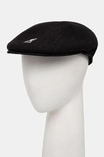 Baretka s prímesou vlny Kangol Y2K WOOL 504 čierna farba, K3718.BK001