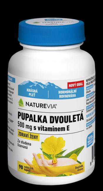 NATUREVIA Pupalka dvojročná 500 mg + vitamín E 90 kapsúl