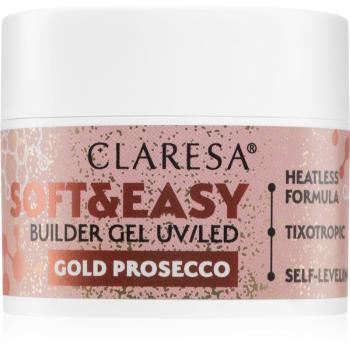 Claresa Soft&Easy Builder Gel podkladový gél na nechty odtieň Gold Prosecco 12 g