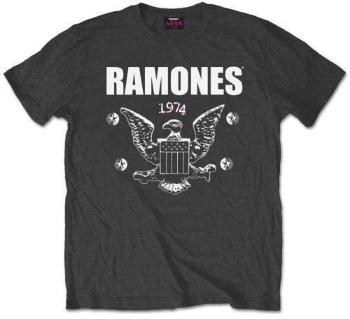 Ramones Tričko 1974 Eagle Unisex Charcoal Grey L