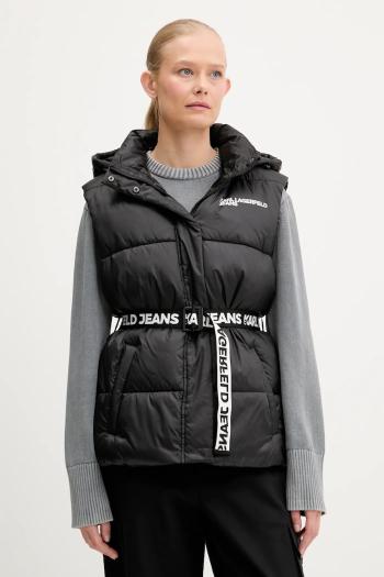 Vesta Karl Lagerfeld Jeans dámska, čierna farba, zimná, A3W15025