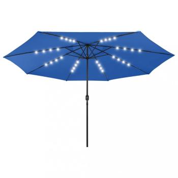 Záhradný slnečník s LED svetlami Ø 400 cm Dekorhome