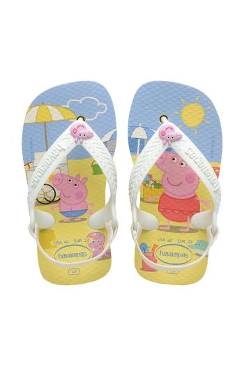 Detské žabky Havaianas BABY PEPPA PIG žltá farba, 4145980