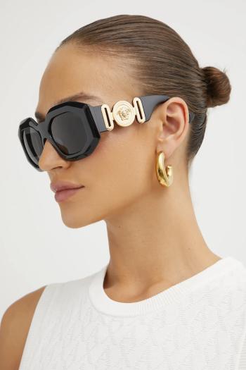 Slnečné okuliare Versace dámske, čierna farba, 0VE4424U