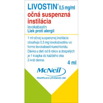 Livostin očná suspenzná instilácia 4 ml