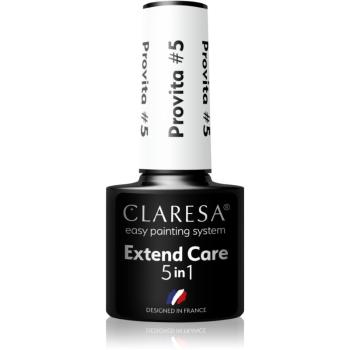 Claresa Extend Care 5 in 1 Provita podkladový lak pre gélové nechty s regeneračným účinkom odtieň #5 5 g