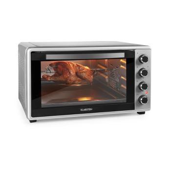 Klarstein Masterchef 60, mini trouba, 60 l, 2000 W, 100 - 230 °C, časovač, stříbrná