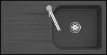 VILLEROY & BOCH VILLEROY & BOCH - Keramický drez Villeroy &amp; Boch Linara 60, 338601i4 Graphit 338601i4