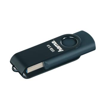 HAMA 182463 USB 3.0 FLASH DRIVE ROTATE, 32 GB, 70 MB/S, PETROLEJOVA MODRA