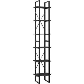 Shumee, so 6 policami sivá, 40 × 30 × 210 cm, drevotrieska, 806499