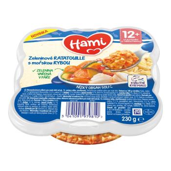 HAMI mäsovo-zeleninový tanierik Zeleninové ratatouille s morskou rybou 230 g