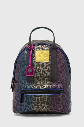 Ruksak Kurt Geiger London SOUTHBANK LG BACKPACK dámsky, čierna farba, malý, vzorovaný, 2744209609