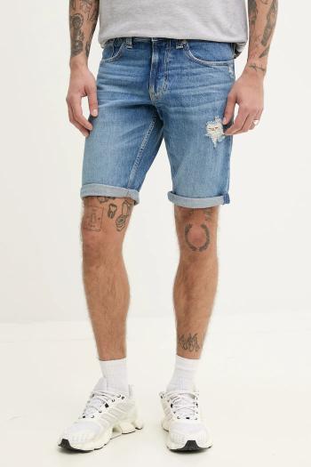 Rifľové krátke nohavice Tommy Jeans pánske, DM0DM21331