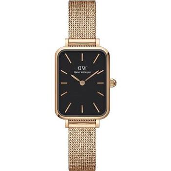 DANIEL WELLINGTON Quadro Pressed Mesh Rose gold/Black (7315030022049)