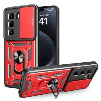 RING CAMERA Kryt s držiakom pre Infinix Hot 50 Pro červený