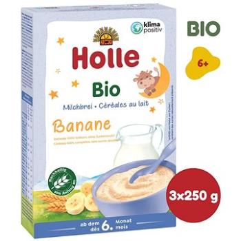 HOLLE BIO banánová Mliečna kaša 3 ks (7640104950387)