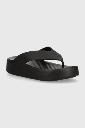 Žabky Crocs Gataway Platform Flip dámske, čierna farba, na platforme, 209410