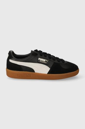 Kožené tenisky Puma Palermo čierna farba, 396464