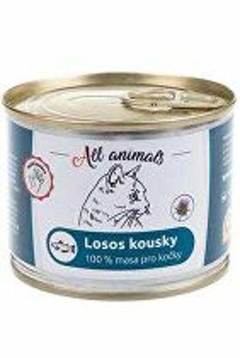 Kúsky lososa All Animals CAT 200g + Množstevná zľava