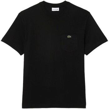 Lacoste  Chest Pocket Cotton T-Shirt Black  Tričká a polokošele Čierna