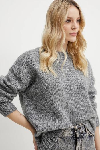 Sveter s prímesou vlny Weekend Max Mara dámsky, šedá farba, 2515361091600