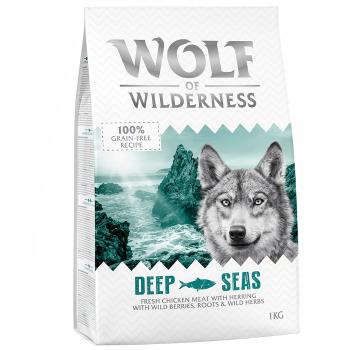 1kg Wolf of Wilderness 10% árengedménnyel! száraz kutyatáp - Adult "Deep Seas" - hering