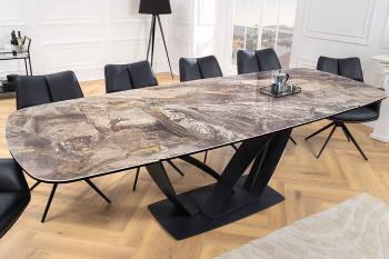 LuxD Rozťahovací keramický stôl Vallerina 180-220-260 cm taupe