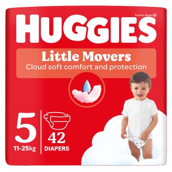 HUGGIES Little Movers plienky jednorazové 5 (11-25 kg) 42 ks