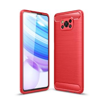 FLEXI TPU Kryt Xiaomi Poco X3 NFC / X3 Pro červený