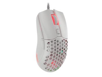 Genesis herná optická myš KRYPTON 750/RGB/8000 DPI/Herná/Optická/8 000 DPI/Drôtová USB/Biela