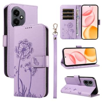 ART DANDELION Peňaženkové puzdro pre Honor 400 5G fialové