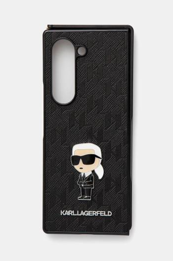 Puzdro na mobil Karl Lagerfeld Z Fold6 F956 čierna farba, KLHCZFD6SAPKINPKK