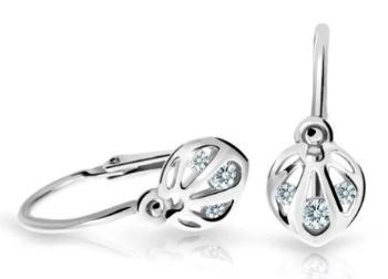 Cutie Diamonds Krásne detské náušnice z bieleho zlata s diamantmi C2265-10-10-X-2-D