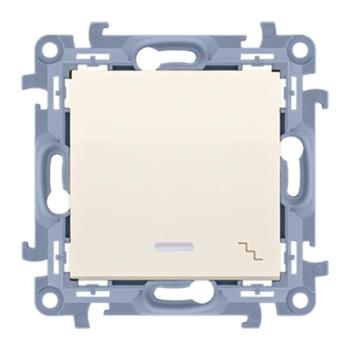 Lépcsőkapcsoló háttérvilágítással LED krém  CW6L.01/41