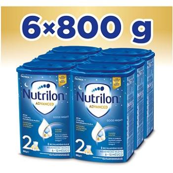 Nutrilon 2 Advanced Good Night pokračovacie dojčenské mlieko 6× 800 g (8595002110076)