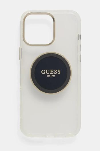 Puzdro na mobil Guess iPhone 16 Pro Max čierna farba, GUHMP16XHTDRCEDK