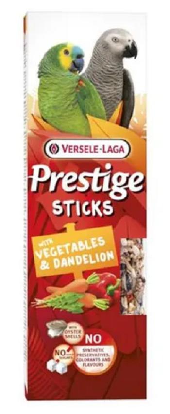 Versele Laga Prestige Sticks Parrots - tyčiky pre veľké papagáje so zeleninou a púpavou 2ks, 140g