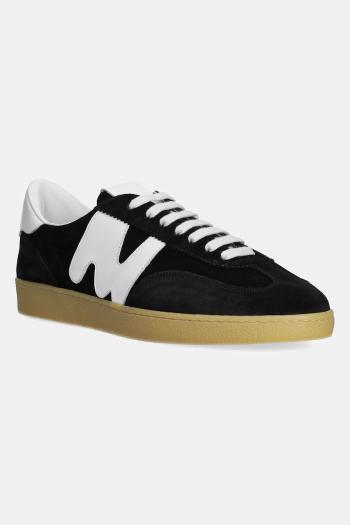 Semišové tenisky MSGM čierna farba, 3840MS021