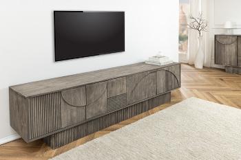 LuxD Dizajnový TV stolík Movement 200 cm sivé mango