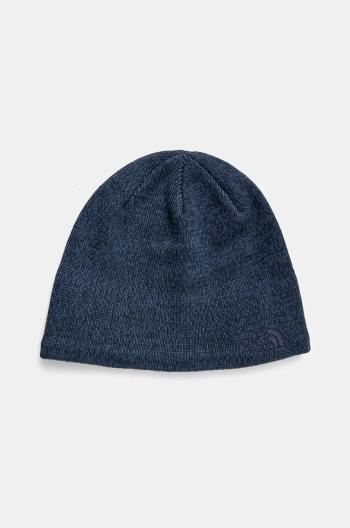 Čiapka s prímesou vlny The North Face Jim Beanie tmavomodrá farba, NF0A8CQ2HKW1