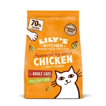 800g Lily's Kitchen Adult Cat csirke & zöldség száraz macskatáp