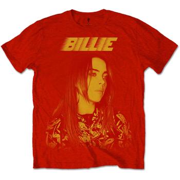 Billie Eilish tričko Racer Logo Jumbo Červená XXL