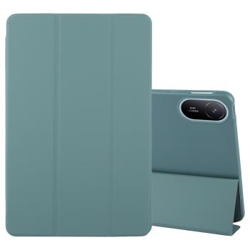 LEATHER Zaklápací kryt pre Huawei MatePad SE 11 2024 tmavozelený
