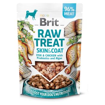 BRIT Raw Treat Skin&Coat Fish&Chicken maškrty pre psov 40 g