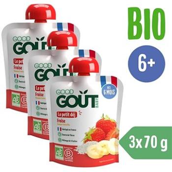 Good Gout BIO Jahodové raňajky 3× 70 g (8594200260323)