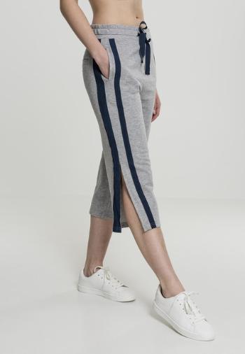 Urban Classics Ladies Taped Terry Culotte grey/navy - M