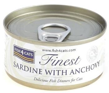 FISH4CATS Konzerva pre mačky Finest sardinka s ančovičkami 70g