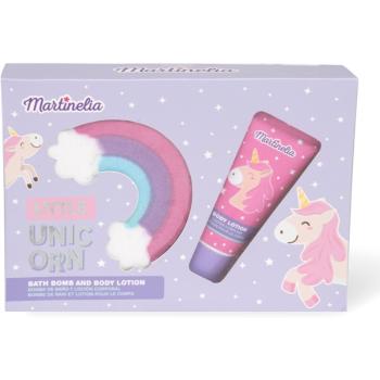 Martinelia Little Unicorn Bath Bomb & Body Lotion darčeková sada