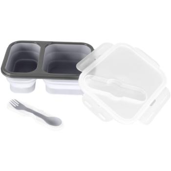 Zopa Silicone Lunch Box Large jedálenská sada Dove Grey 21x15 cm 1 ks