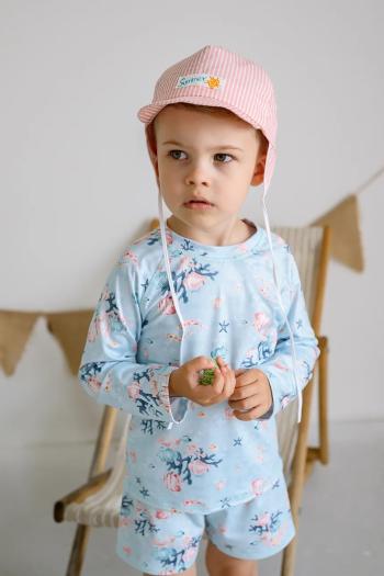 Detská bavlnená šiltovka Jamiks RAJ oranžová farba, vzorovaná, JLH074
